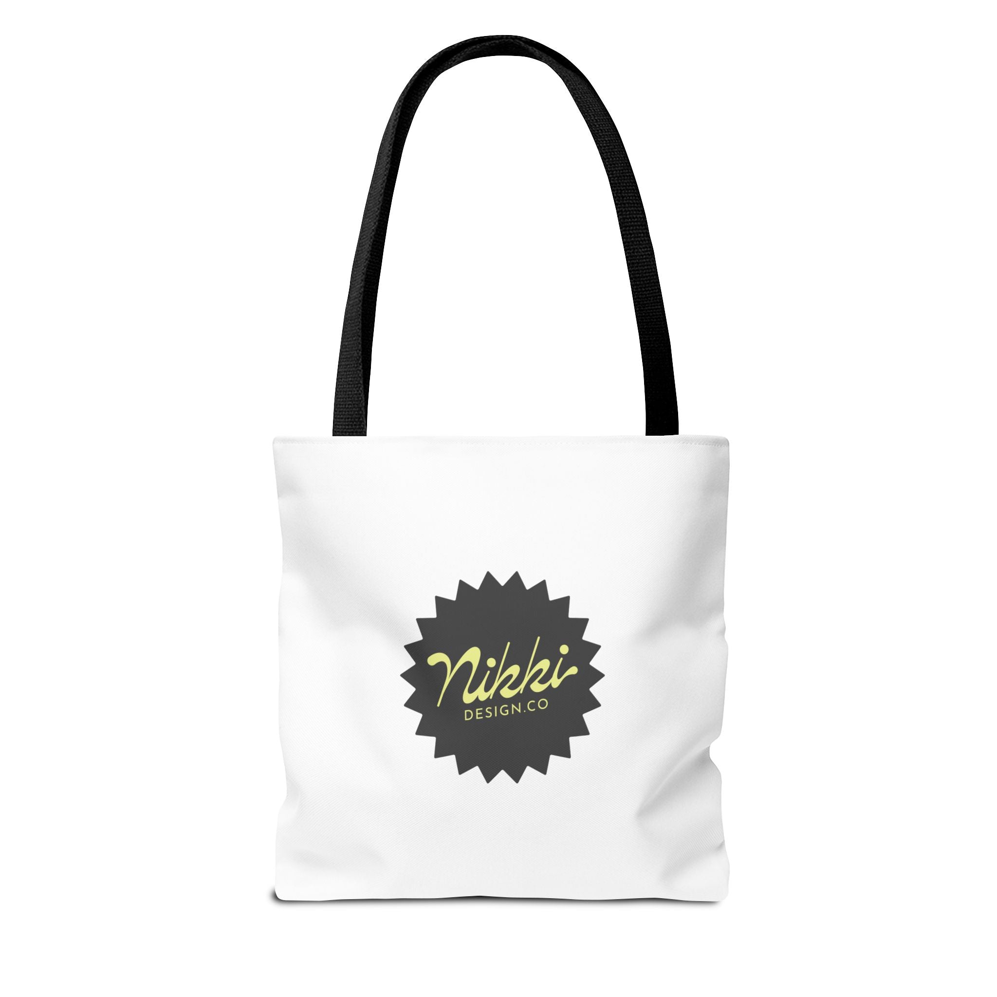 The Always Tired Club Tote Bag — Cute Retro Checkered AOP Canvas Tote