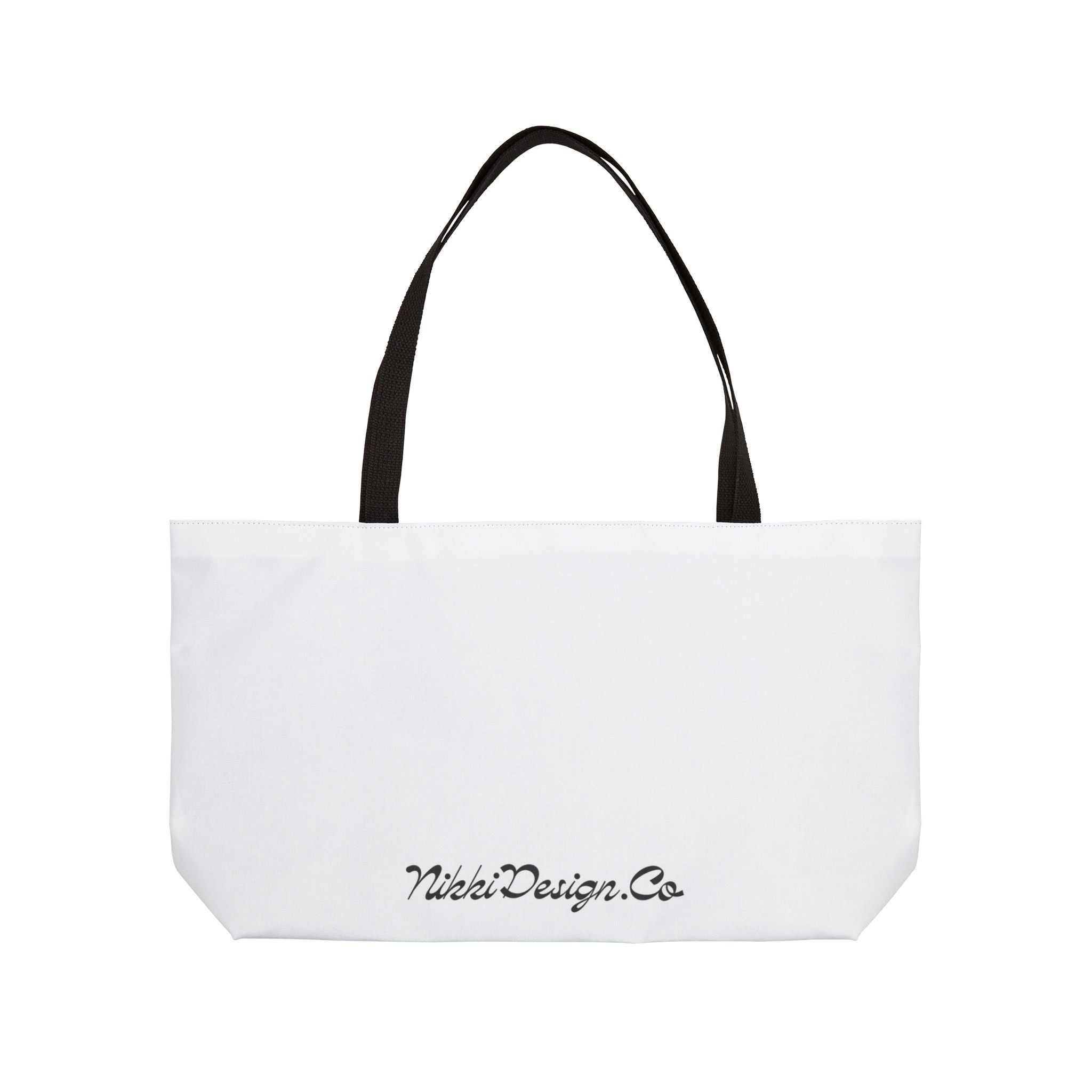 The Always Tired Club - Weekender Tote -  Retro Checkered Design - Travel Bag