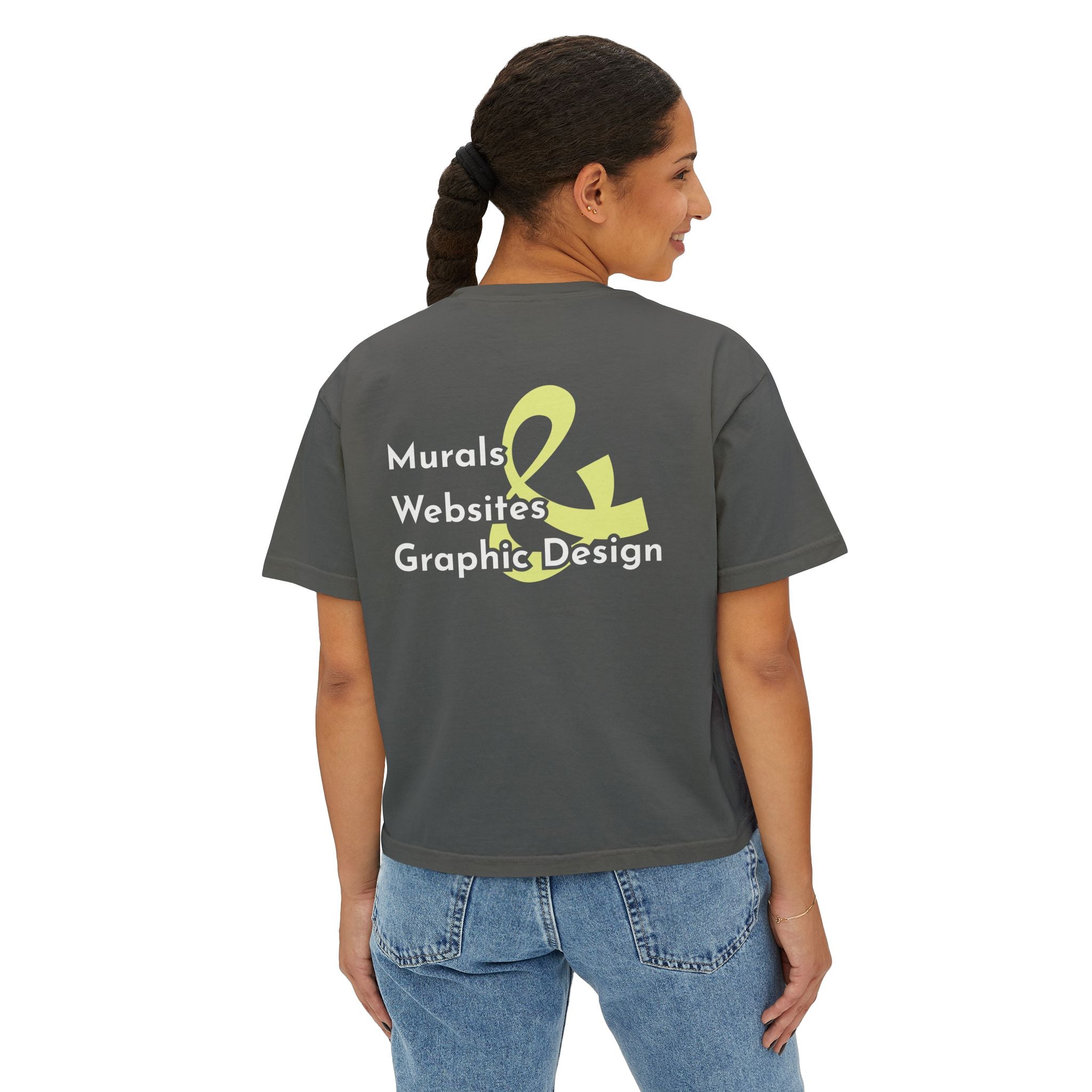 NikkiDesign.Co - Squiggle Graphic Tee - Women's Boxy Tee
